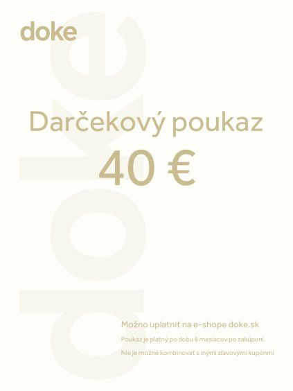 Doke sk darcekovy poukaz 40