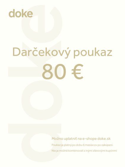 Doke sk darcekovy poukaz 80