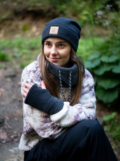 Čepice Luis fleece anthracite (Velikost Univerzální (od 12 let))