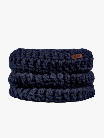 2871 1 hackovany nakrcnik dark blue pro muze