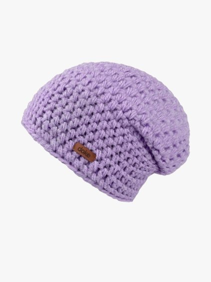Háčkovaná čepice flieder (Velikost Pro dospělé (vhodné i pro děti od 12 let))