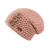 Háčkovaná čepice B NATURE PEACH3