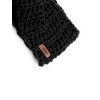 Merino háčkovaná čelenka sue black (Velikost Pro dospělé (vhodné i pro děti od 12 let))