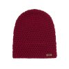 Merino háčkovaná čepice Bordo (Velikost Pro dospělé (vhodné i pro děti od 12 let))