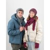 1846 1 set pletena cepice a sal mary dark