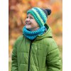 Dětský háčkovaný nákrčník tyrkys (Velikost Pro děti (1-11 let))