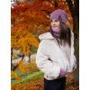 2437 2 pletena cepice b lilac