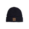 Merino háčkovaná čepice Luke black2