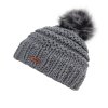Merino pletený kulich lois medium grey (Velikost Univerzální)