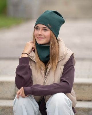 NOVINKA 💚 Nový set z organické bavlny Čepice + nákrčník v nové barvě, která si nás získala na první pohled. 💚 Jednoduchý...