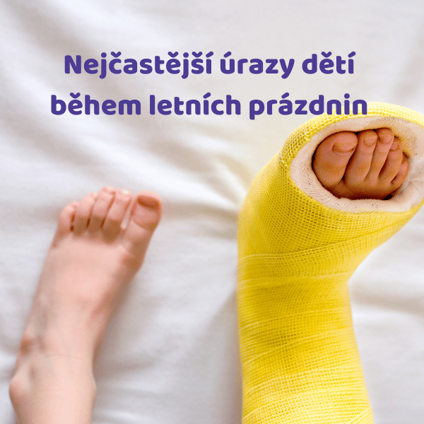 Nejčastější úrazy dětí během letních prázdnin