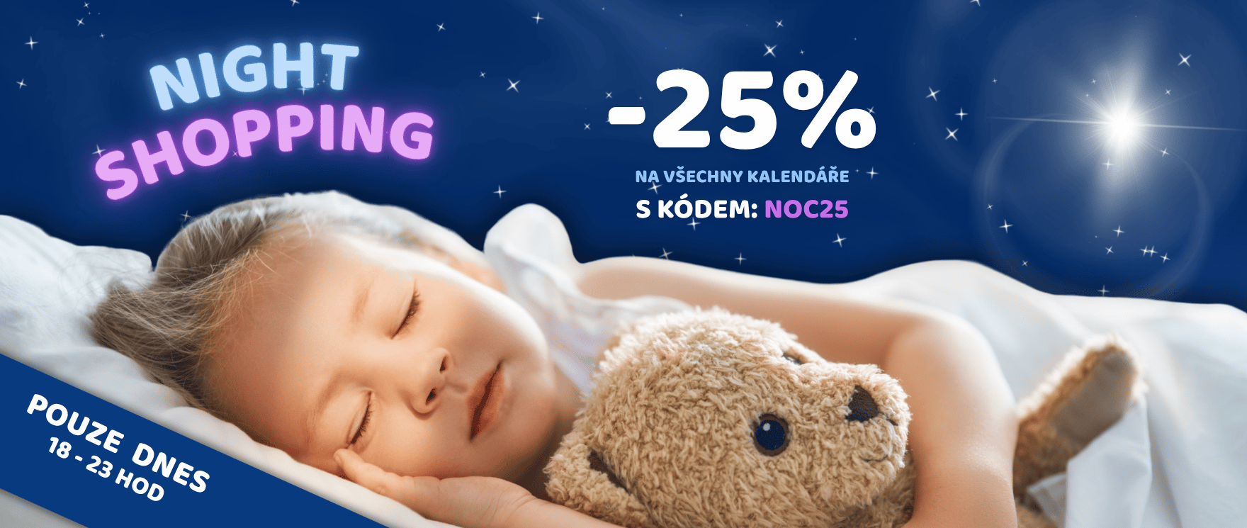Night shopping - 25 % sleva na kalendáře