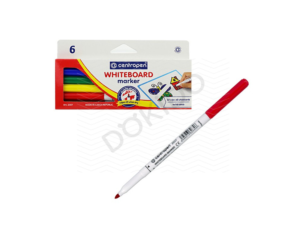 centropen whiteboard markers red