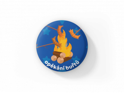 Opékání buřtů 44mm - magnetka-butonek