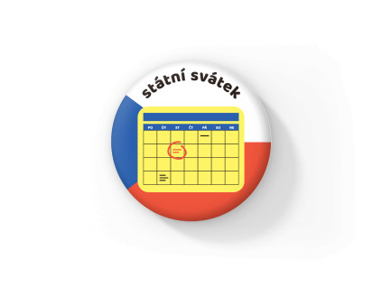 1546 statni svatek magnetka butonek