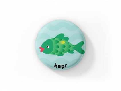 Kapr - magnetka-butonek