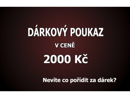 Dárkový poukaz 2000