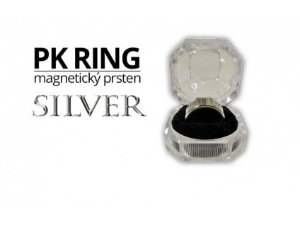 Magnetický prsten - stříbrný