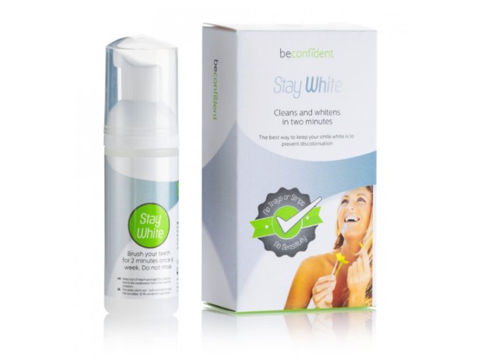 100 stay white pena pro udrzeni bileho odstinu zubu 50ml