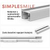 Elektrická kolejnice - Garnýž pro záclony a závěsy pro okno 2M