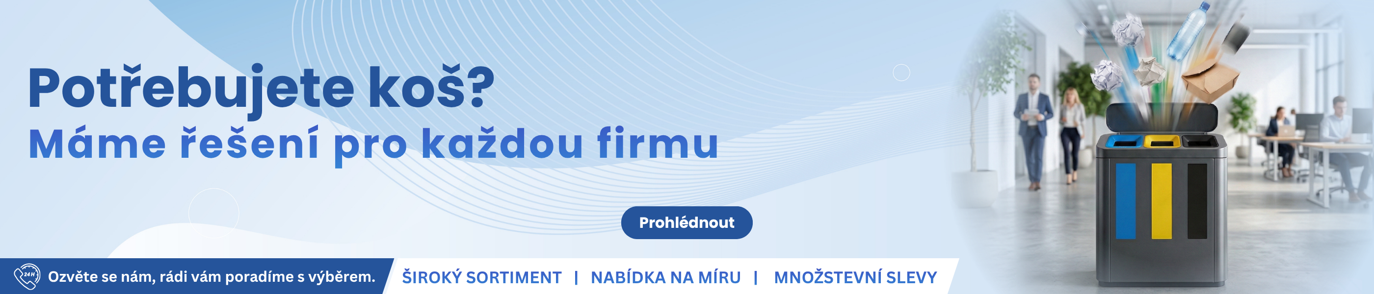 Banner koše pro firmy desktop
