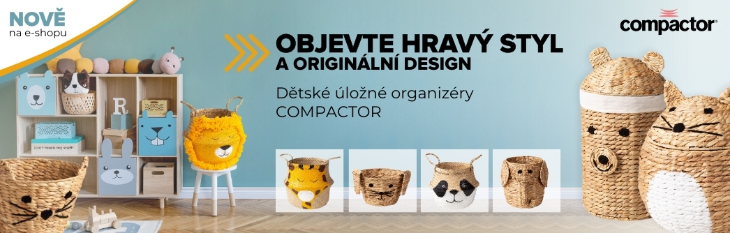 Novinka Compactor dětské organizéry