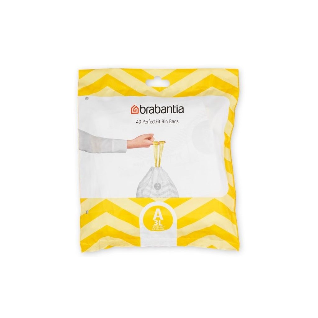 Brabantia PerfectFit pytle do odpadkového koše, 3L, 40ks v balení, 137600