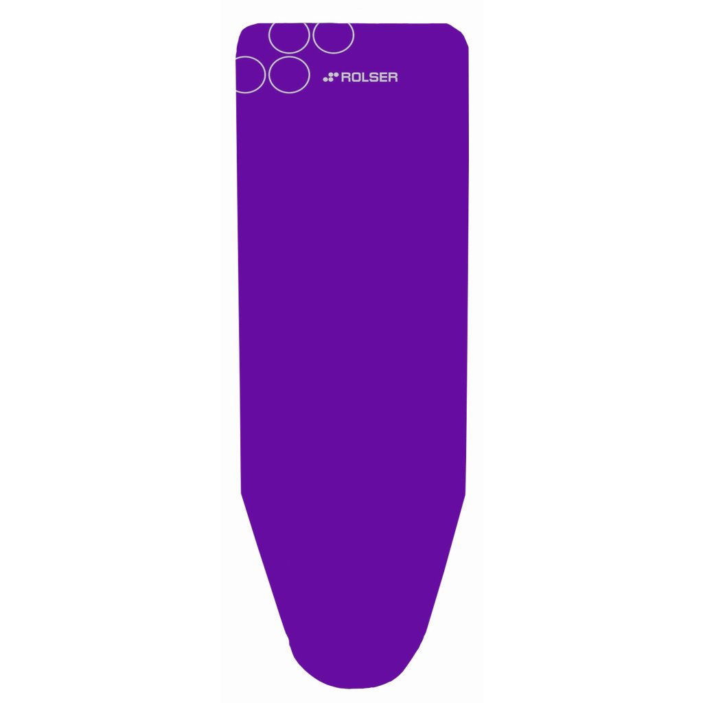 Potah na žehlící prkno , fialový, 120 x 42 cm, pro prkno K-S o rozměrech 110 x 32 cm