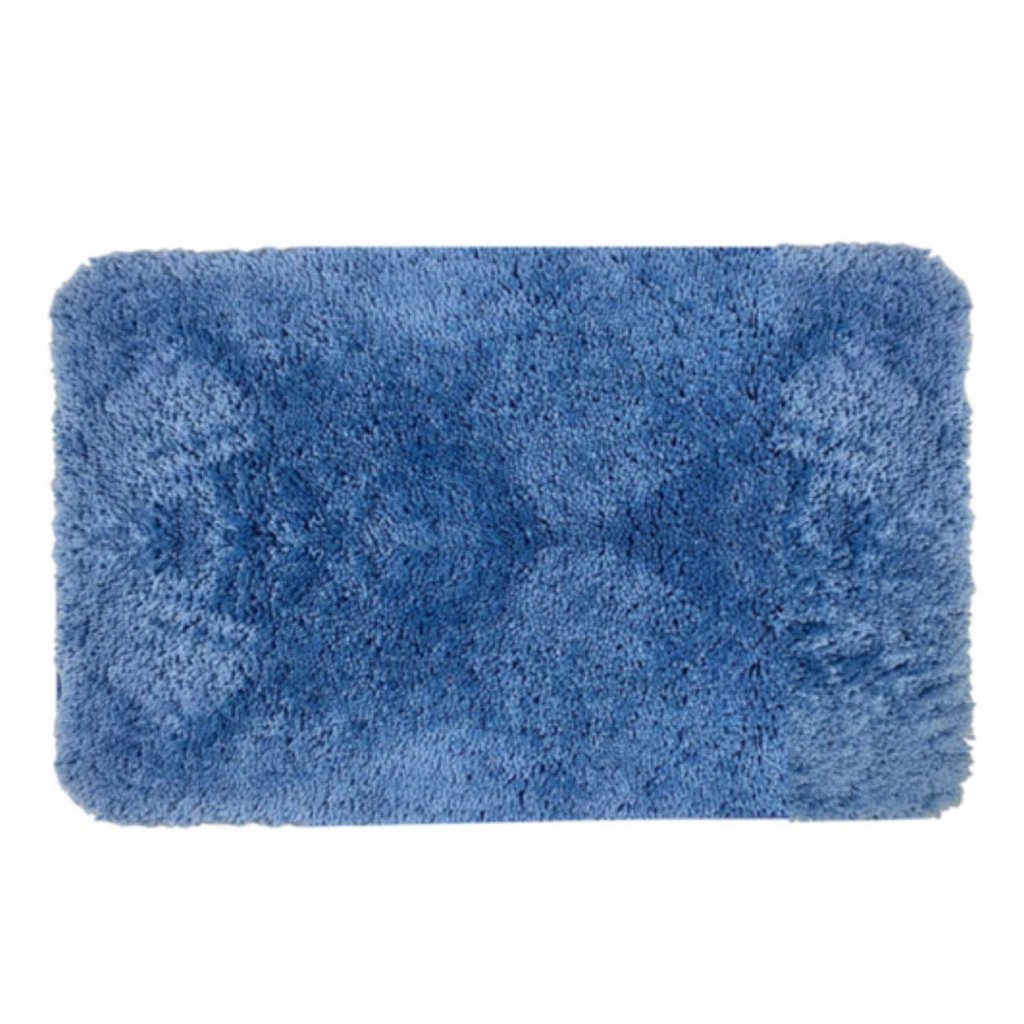 Spirella koupelnová předložka HIGHLAND, vysoký vlas, modrá, mikrovlákno
