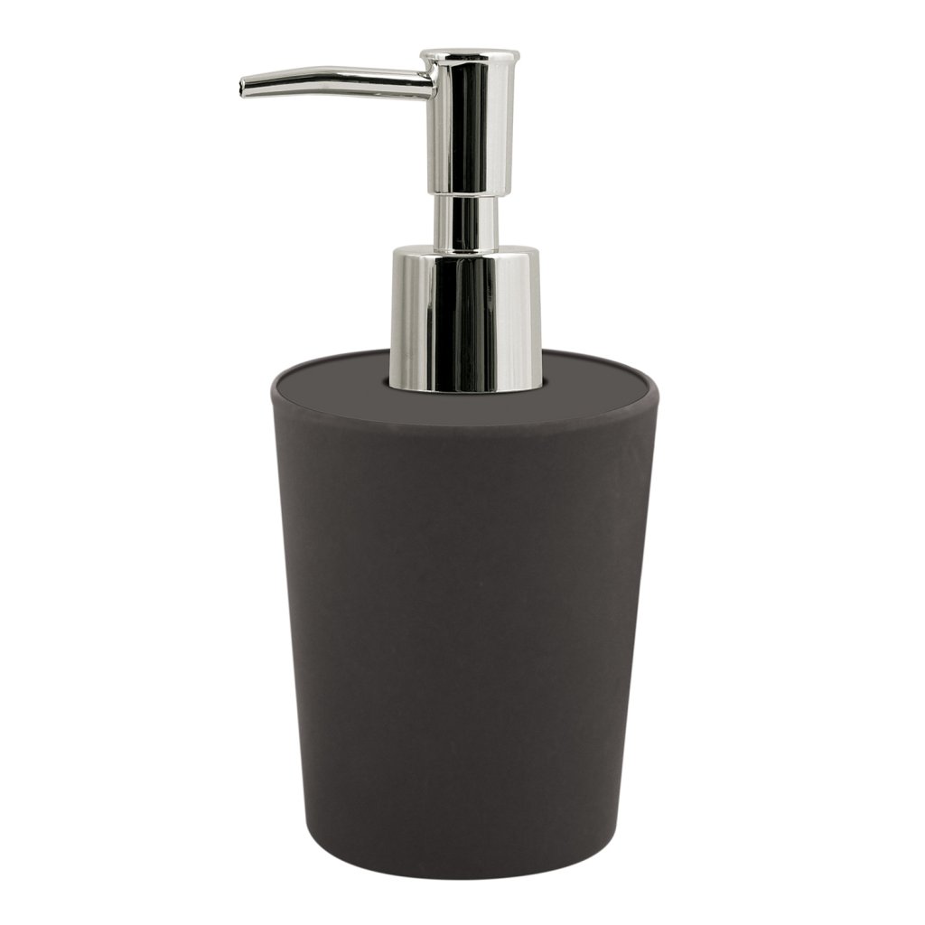 Tmavě šedý Spirella dávkovač mýdla TAKEO o objemu 400 ml