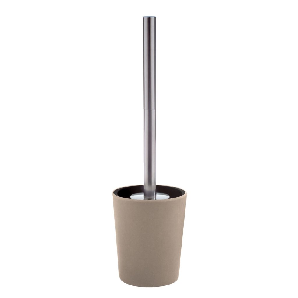 Spirella WC štětka TAKEO, s nádobou z šedohnědých bambusových vláken