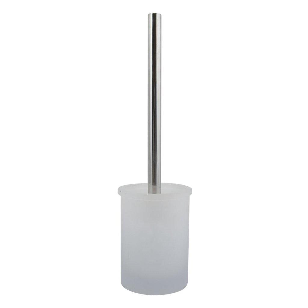 WC štětka se skleněnou nádobou YOKO Misty bílá Spirella