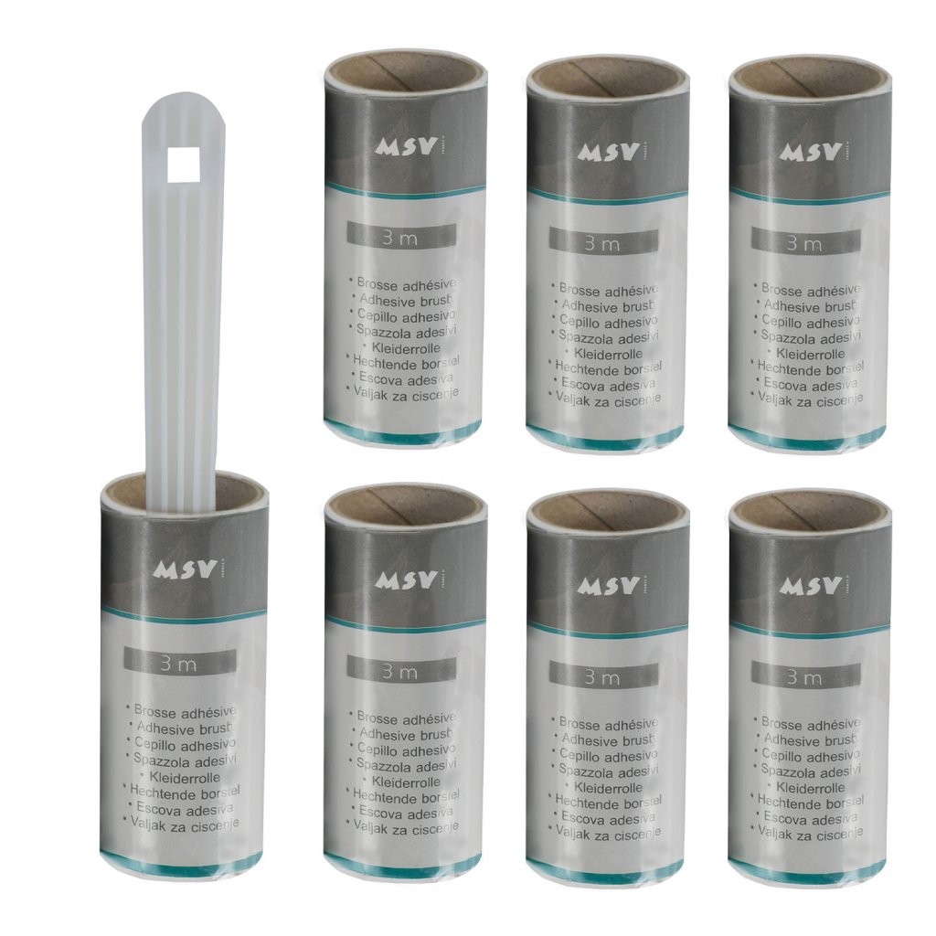 MSV sada válečků na chlupy a textil 3 m