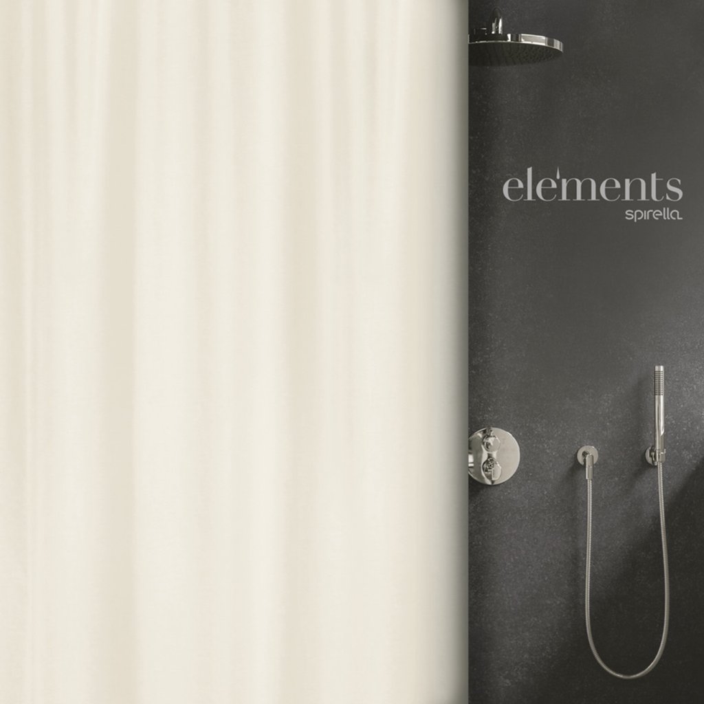 Elements by Spirella sprchový závěs o rozměrech 180 x 180 cm, béžový