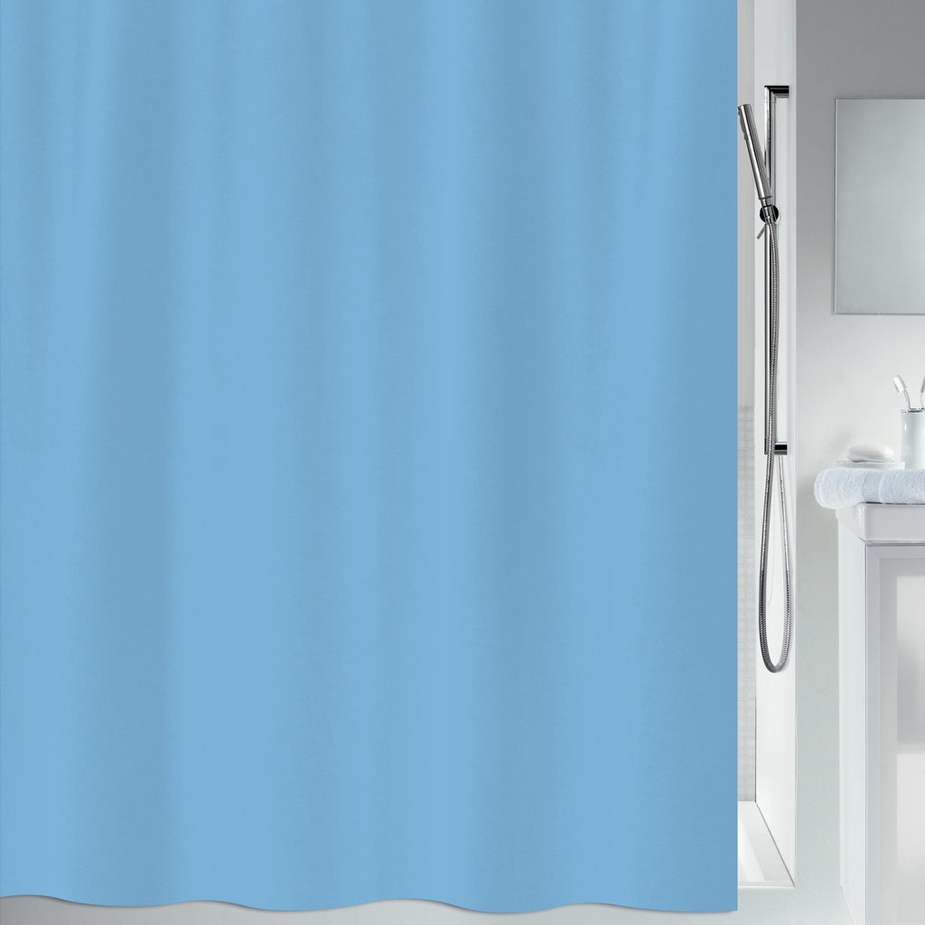 Spirella sprchový závěs ze série PRIMO v nebesky modré, polyester