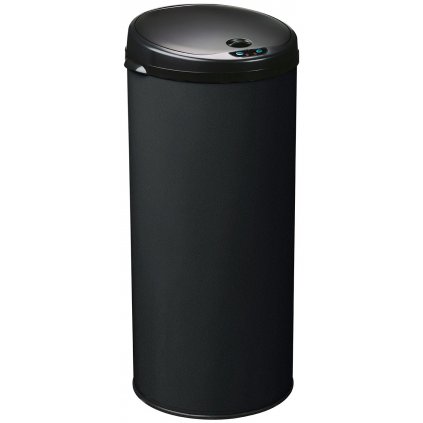Bezdotykový odpadkový koš, čedičově černý, objem 45 L, Rossignol Sensitive 93626