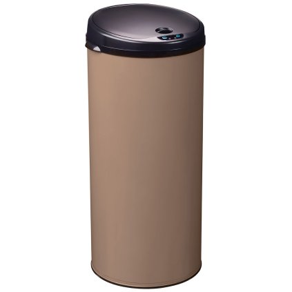 Bezdotykový odpadkový koš, hnědý, objem 45 L, Rossignol Sensitive 93624