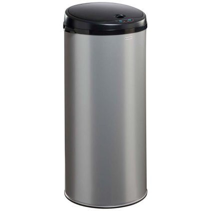 Bezdotykový odpadkový koš, šedý, objem 45 L, Rossignol Sensitive 93612