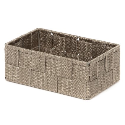 Úložný organizér do zásuvky Compactor TEX  košík M,18 x 12 x 7 cm, Taupe