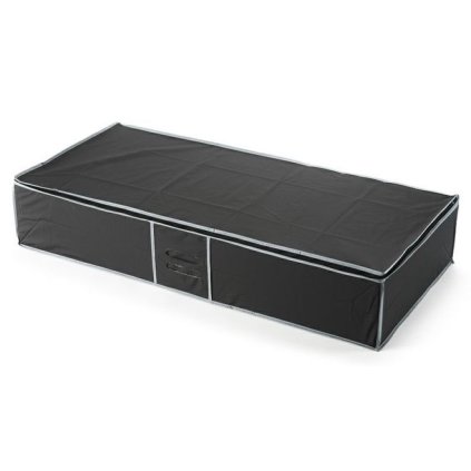 Textilní úložný box na oblečení pod postel Compactor 95 x 45 x18 cm – černý