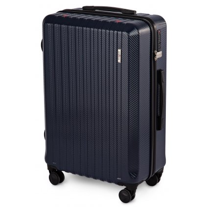 Cestovní kufr s vakuovým pytlem, 46,5 x 26 x 68 cm, modrý, RAN10234