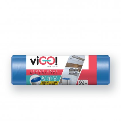 Vigo pytle na odpadky 60l 7mc HDPE modré 28ks