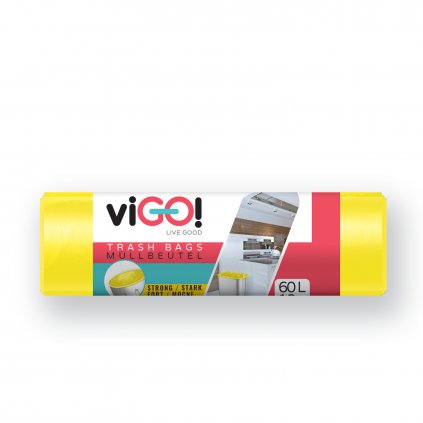 Vigo pytle na tříděný odpad 60l žluté LDPE 30mc 10ks