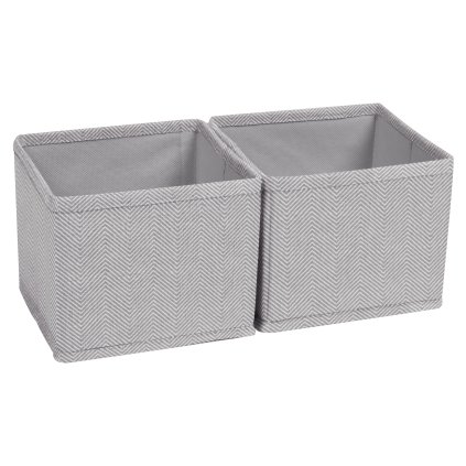 Sada 2 ks organizérů Compactor BOSTON - 14 x 14 x 12 cm, šedé RAN11219