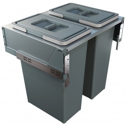 Odpadkový koš na tříděný odpad, výsuvný, 35+35 L, 60 cm, Elletipi PBR A4260A