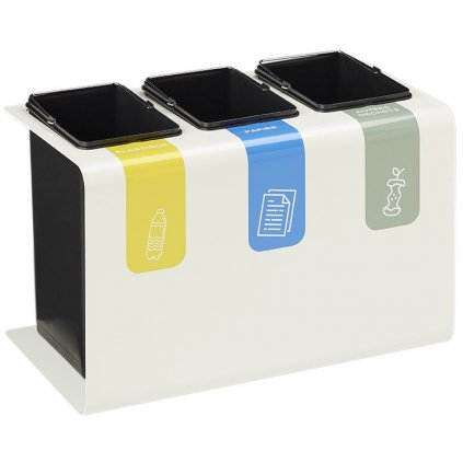 Koše na třídění odpadu (žlutý plasty, modrý papír, šedý směsný), Rossignol Tribu 55303