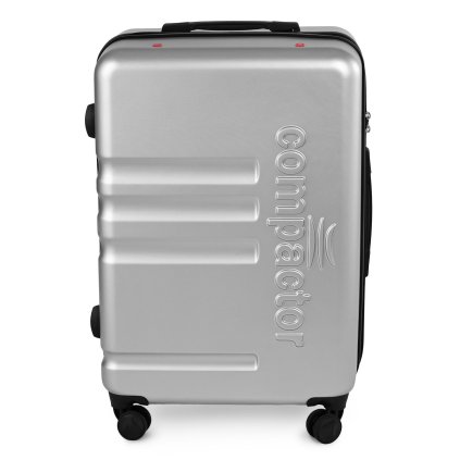 Stříbrný cestovní kufr Compactor  RAN10228, 46,5 x 26 x 68 cm, 02