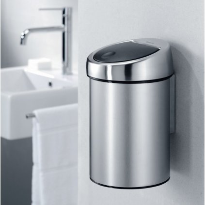 Nástěnný koš na odpadky 3l Matt FPP Brabantia Touch Bin 378645 (13)