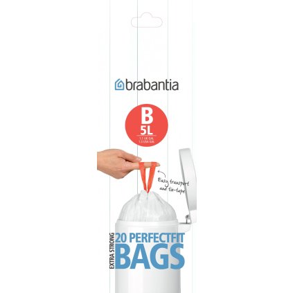 PerfectFit pytle Brabantia - 5 L (B) - 20 ks v roli 311741 (2)