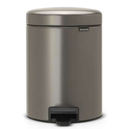 Brabantia pedálový odpadkový koš newIcon, 5l, platinová 112683